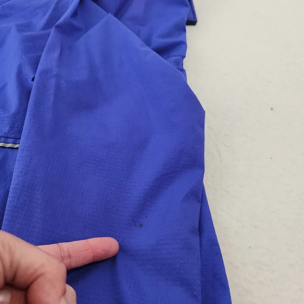 VTG Brooks Men’s M‎ Activent Windbreaker Jacket Blue Lightweight Water-Resistant